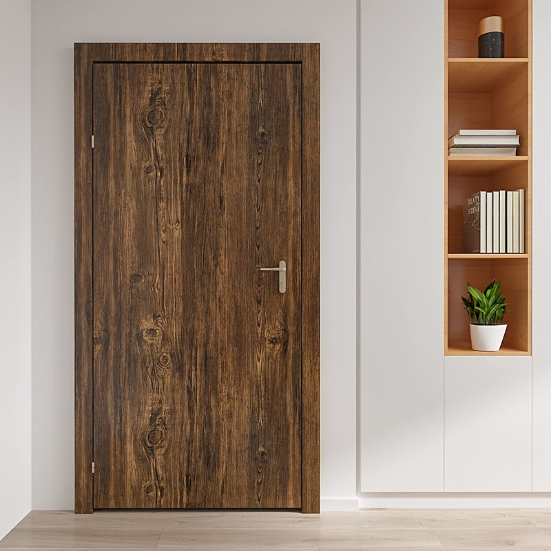 Sticker meuble auto-adhésif effet bois foncé