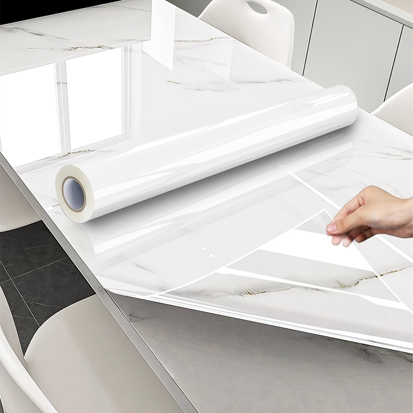 Sticker meuble auto-adhésif vinyle transparent