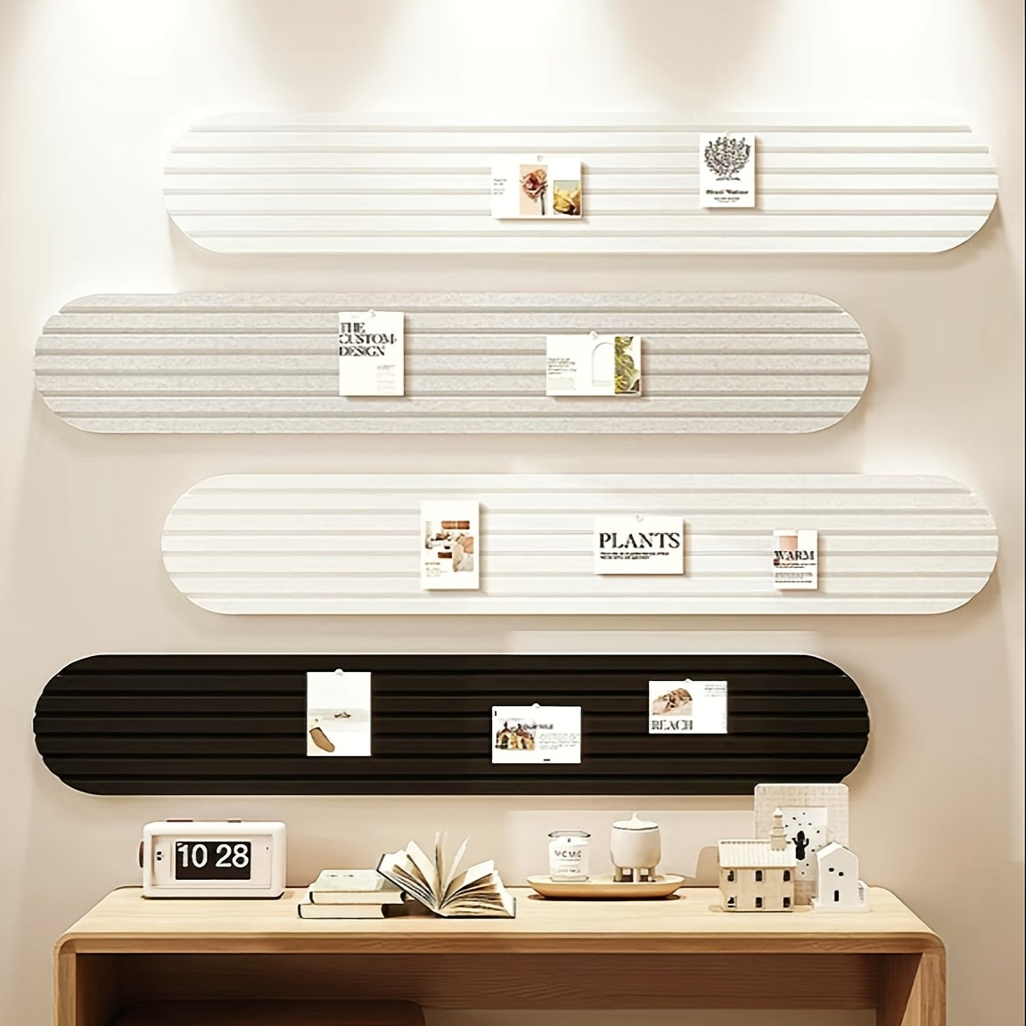 4 Panneaux Adhésif Décoratif en Feutre