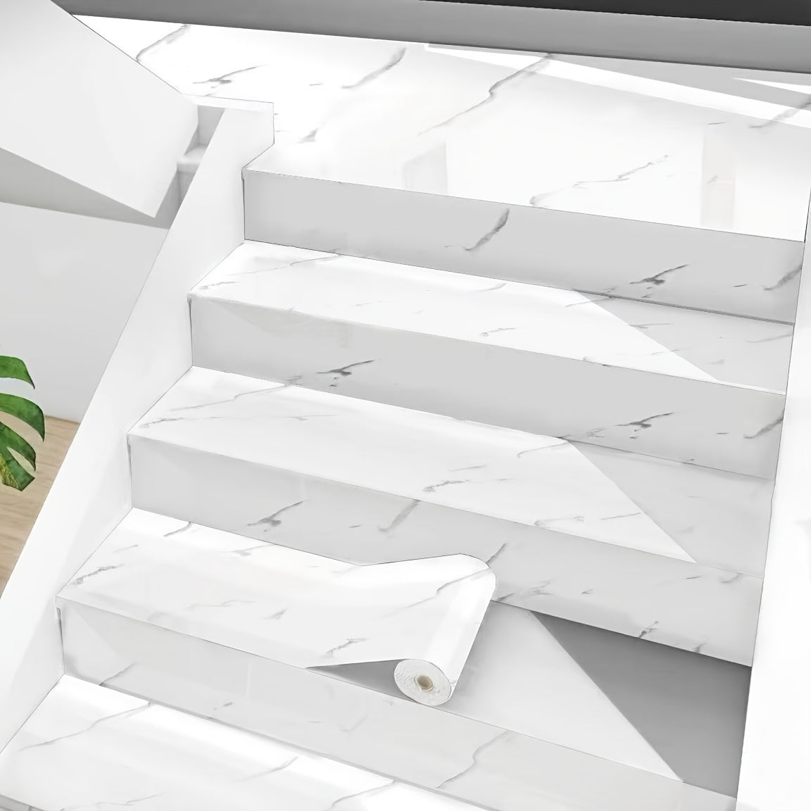 Stickers Escaliers Effet Marbre