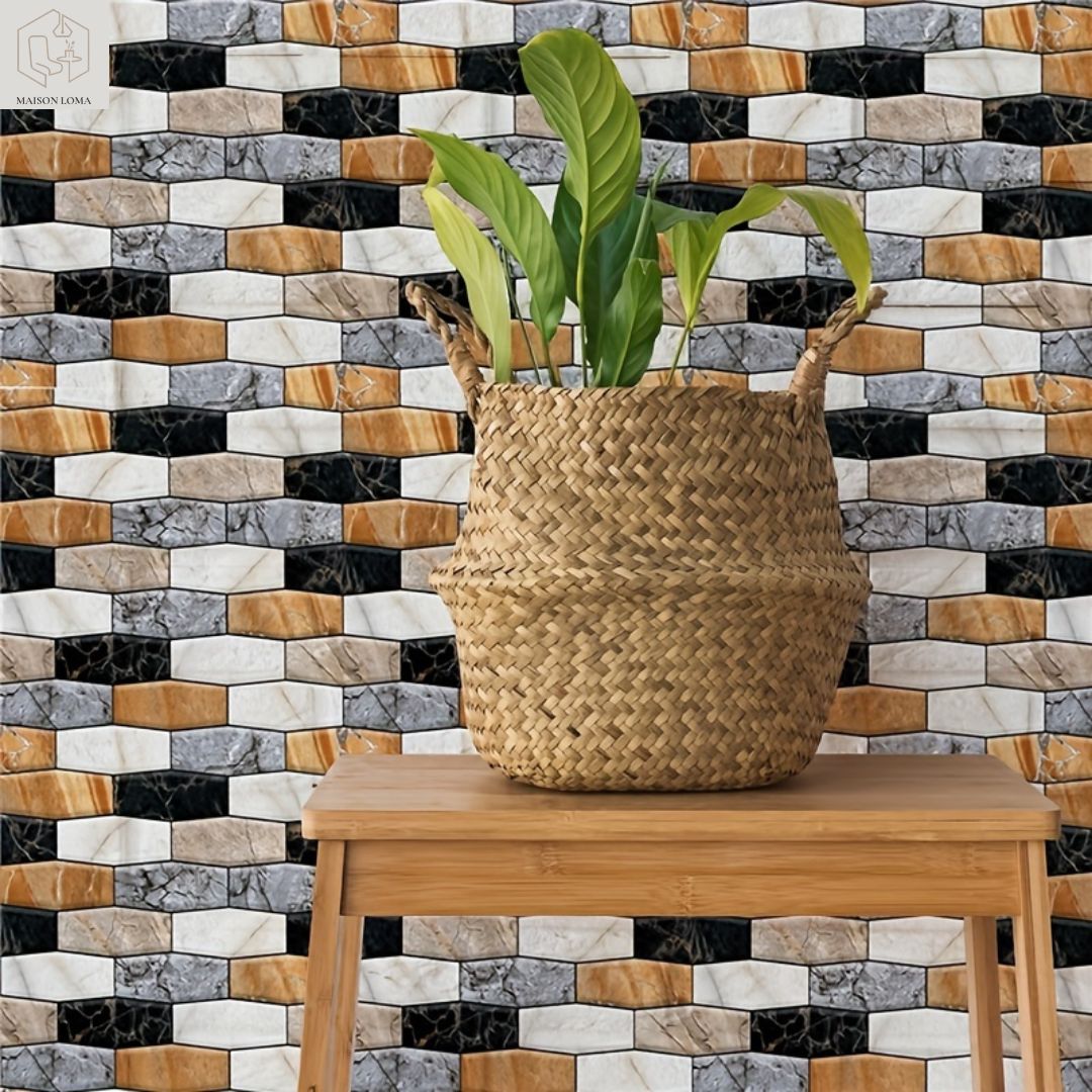 Stickers Muraux 3D Carrelage Effet Mosaïque