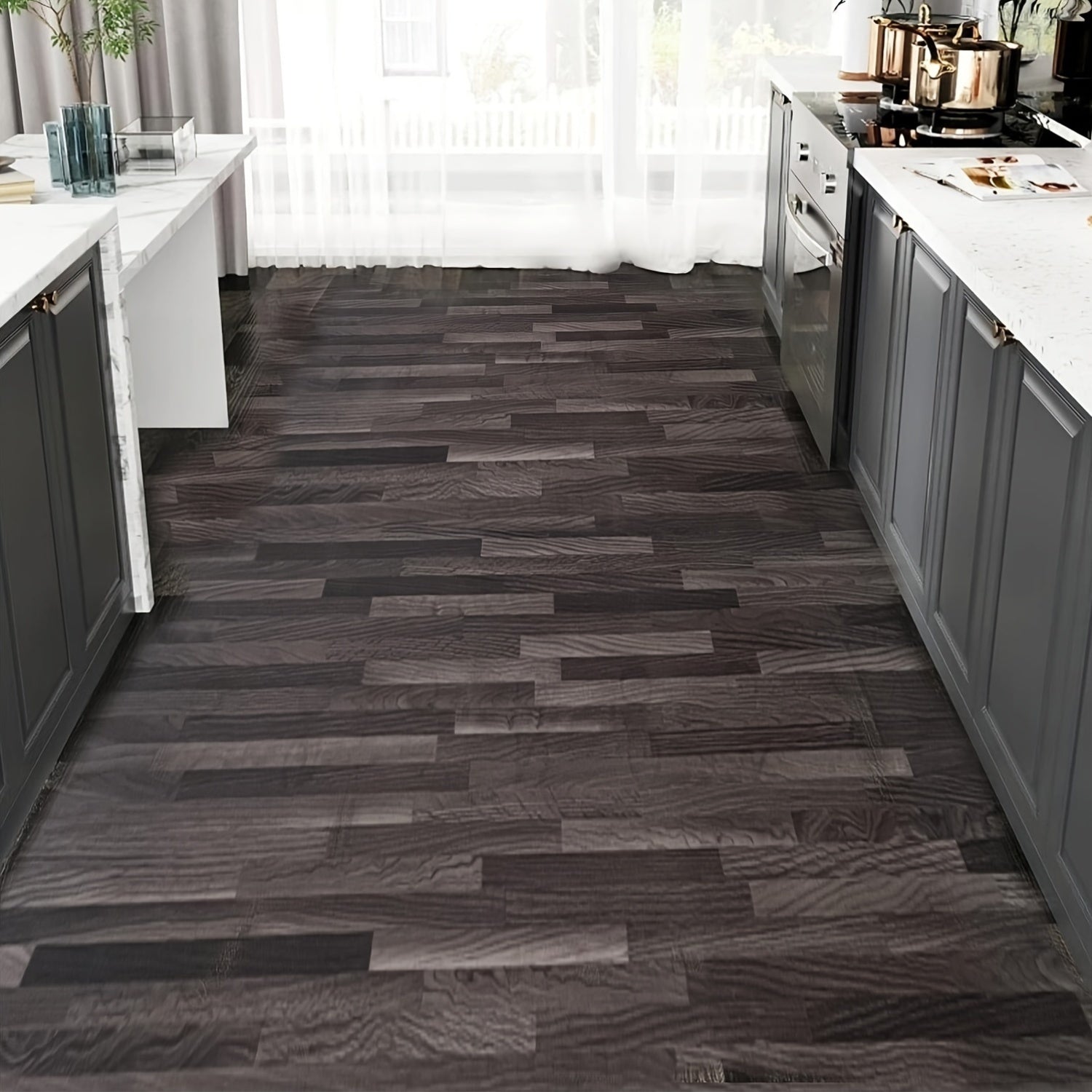 Revêtement de sol parquet adhésif