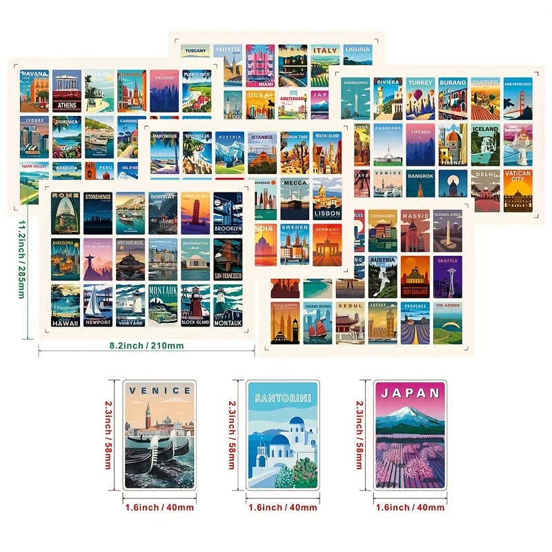 108 Stickers Vintage Voyage