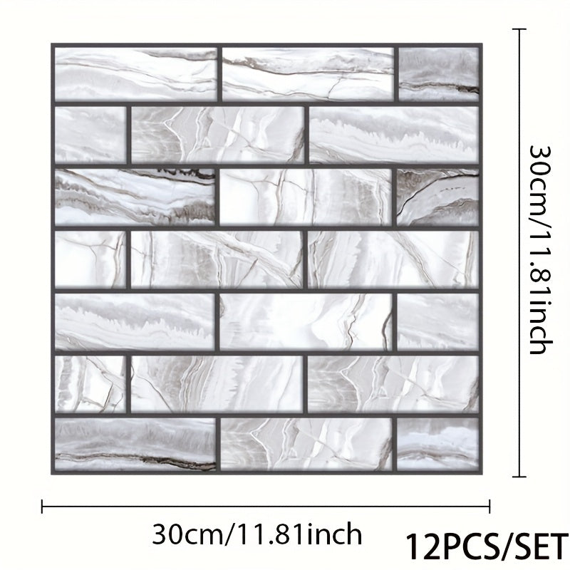 Stickers Muraux 3D Carrelage Effet Brique