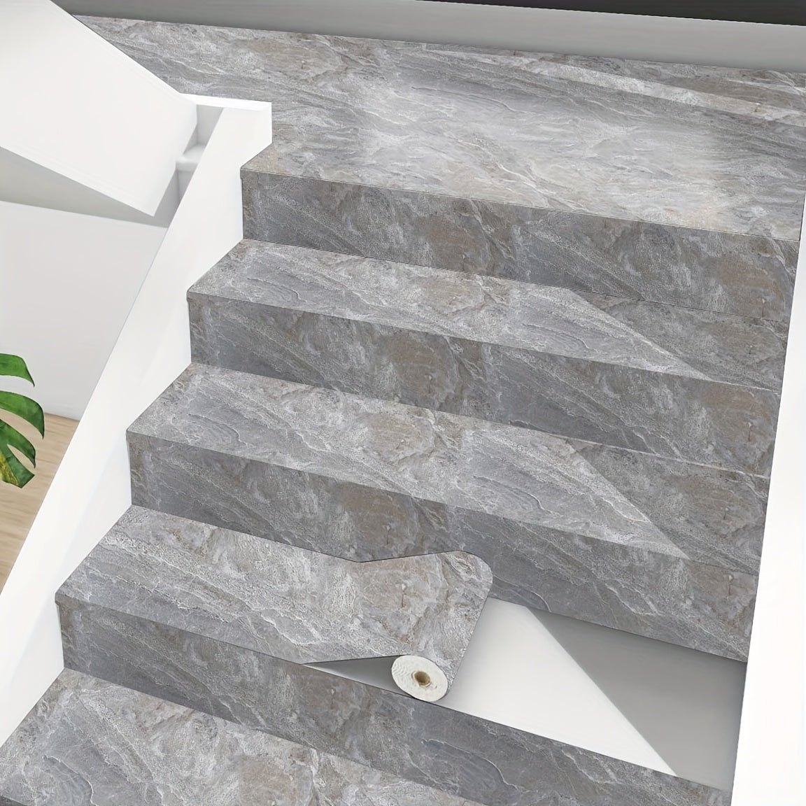 Stickers Escaliers Effet Marbre