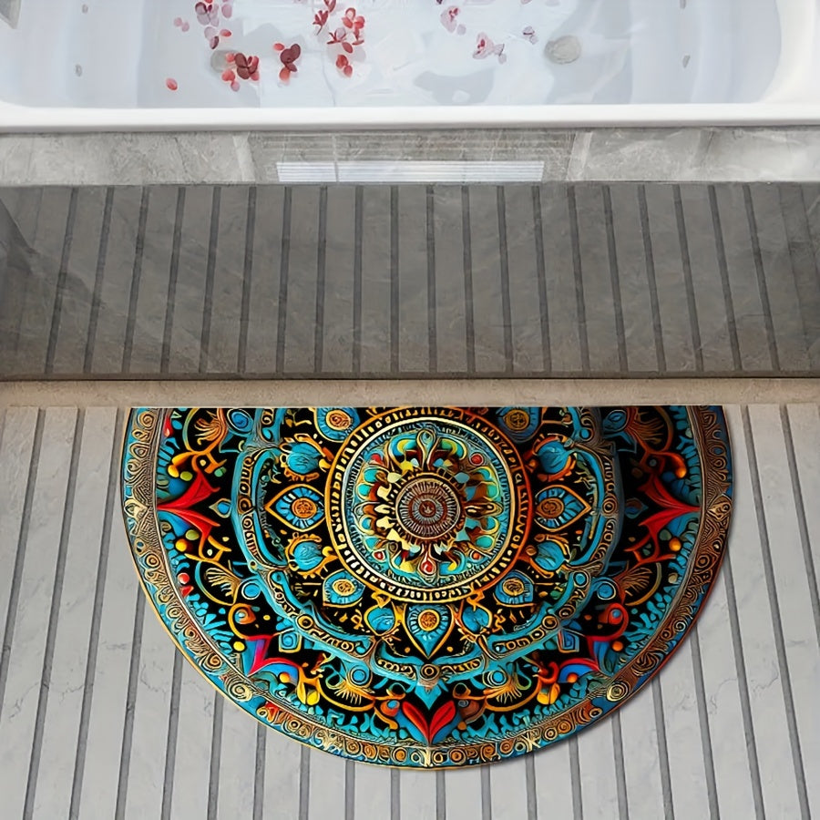 Tapis de Porte Mandala Antidérapant