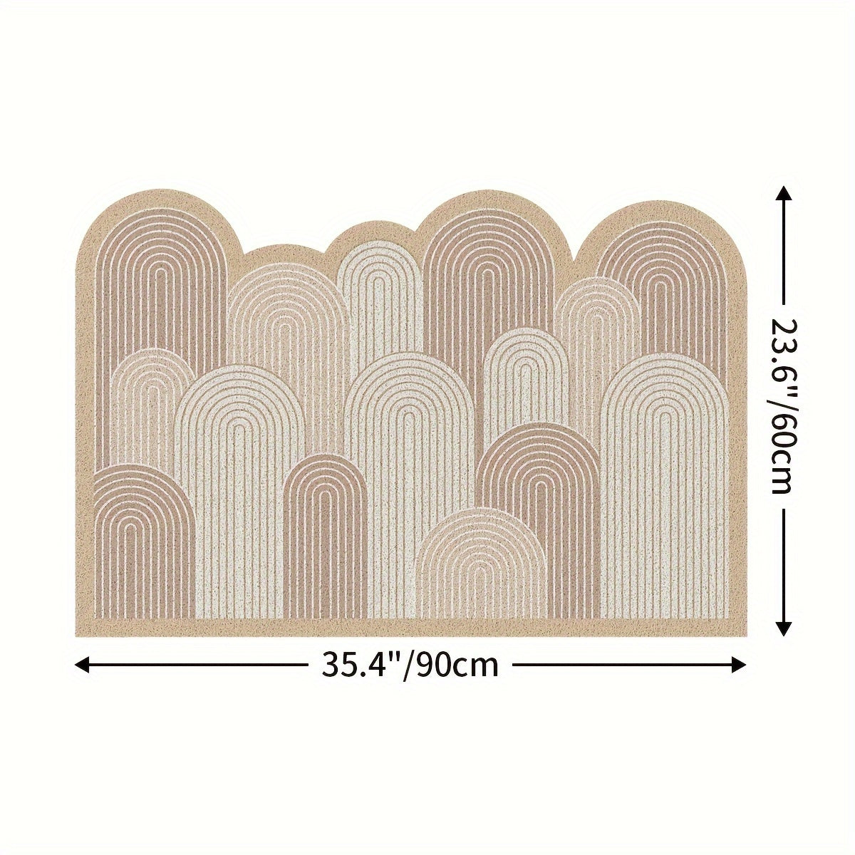 Tapis de Porte Floral Antidérapant