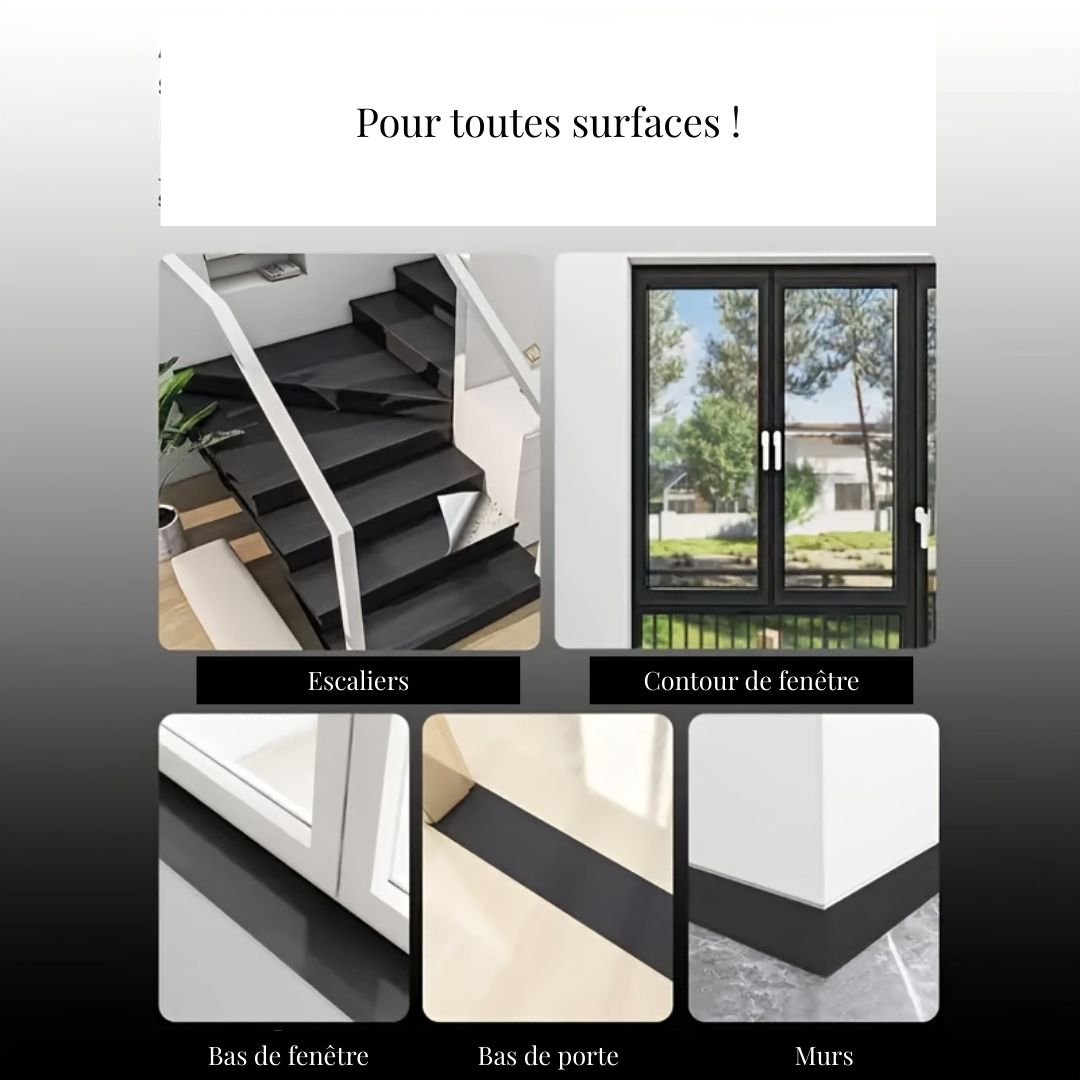 Stickers d’escaliers vinyle bois