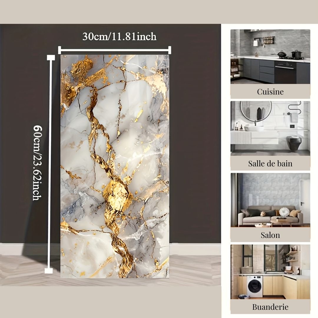 Carreaux Muraux Adhésifs Marbre