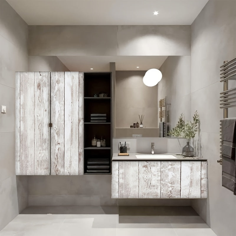 Sticker meuble auto-adhésif effet bois vintage