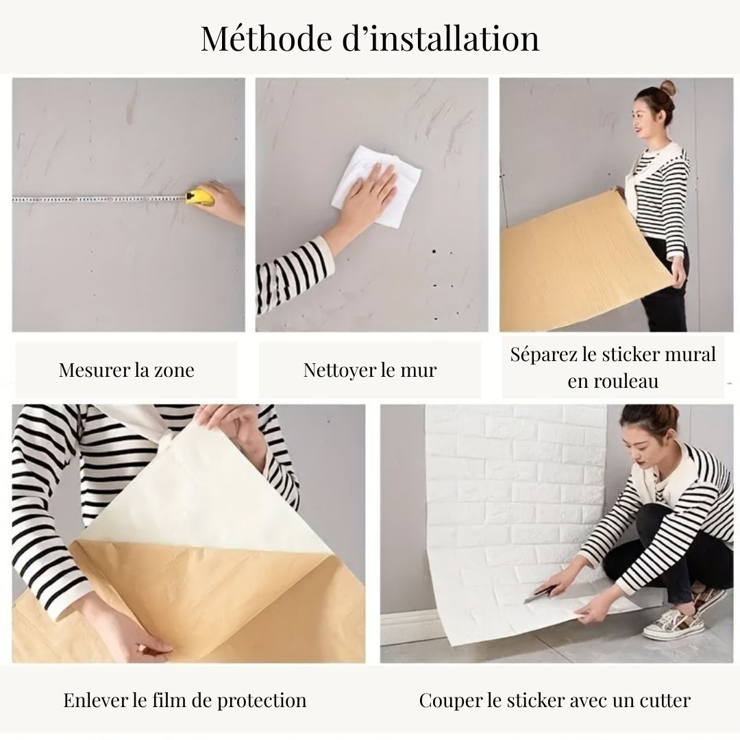 Papier Peint Mural Adhésif Effet Pierre