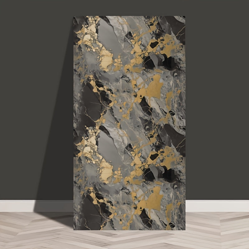 Lot de 21 Stickers Muraux Marbre & Doré