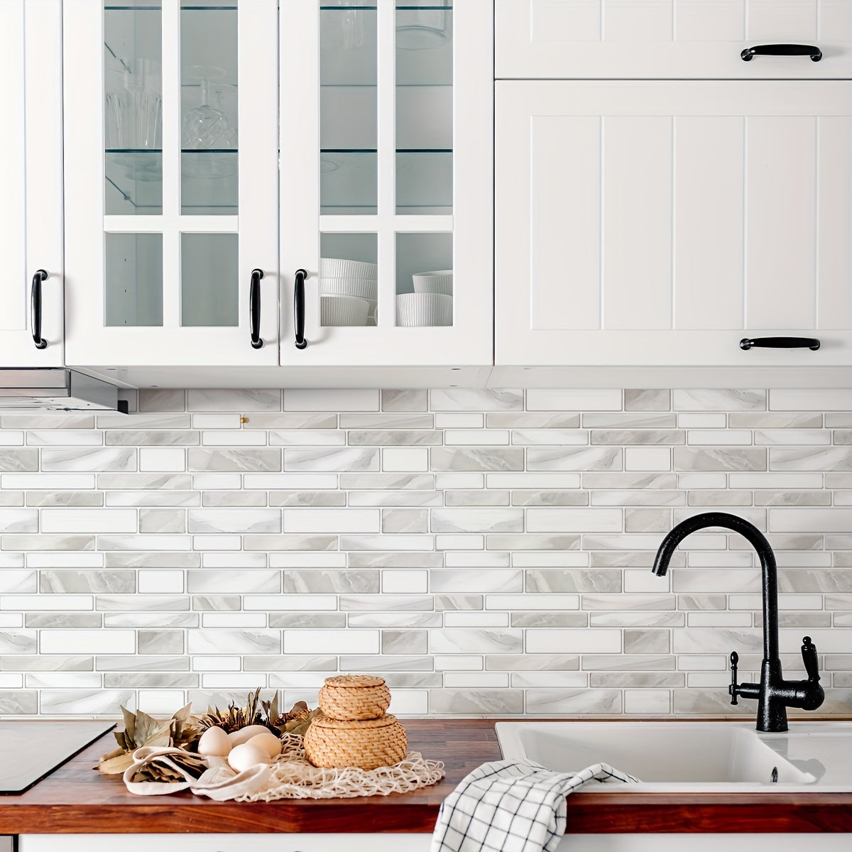 Stickers Carreaux Effet Marbre