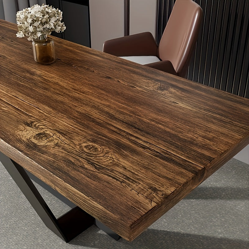 Sticker meuble auto-adhésif effet bois foncé