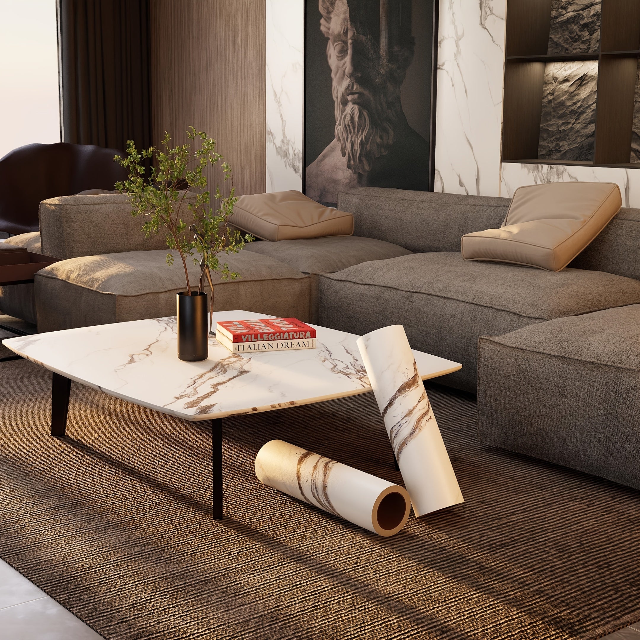 Sticker marbre adhésif premium