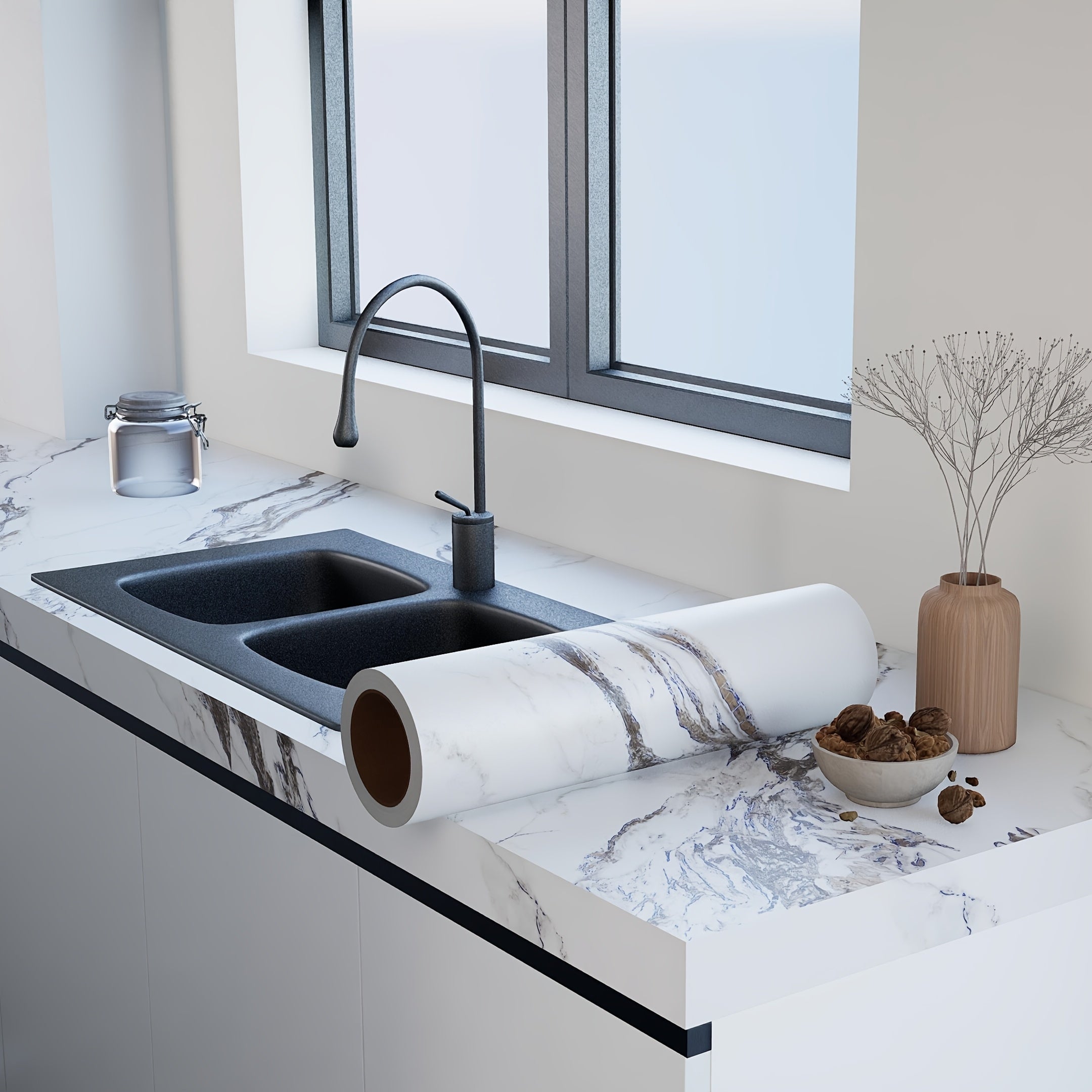 Sticker marbre adhésif premium