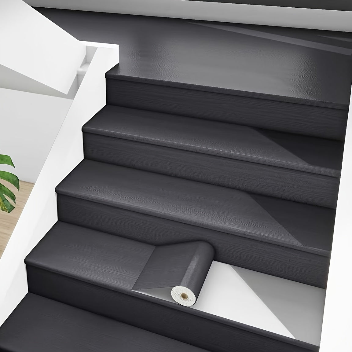 Stickers d’escaliers vinyle bois