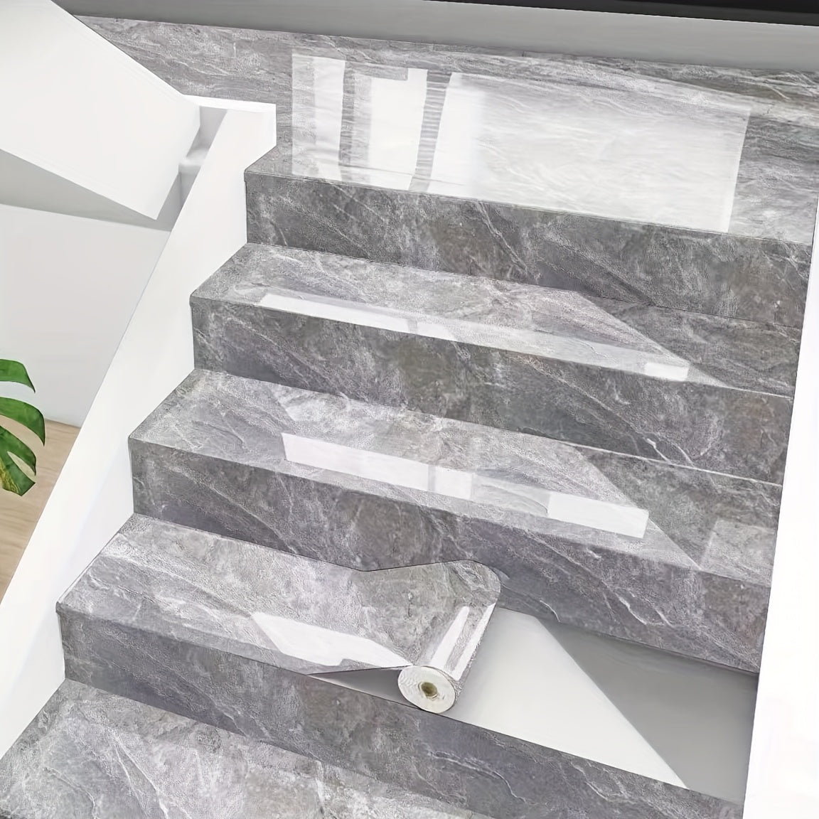 Stickers Escaliers Effet Marbre