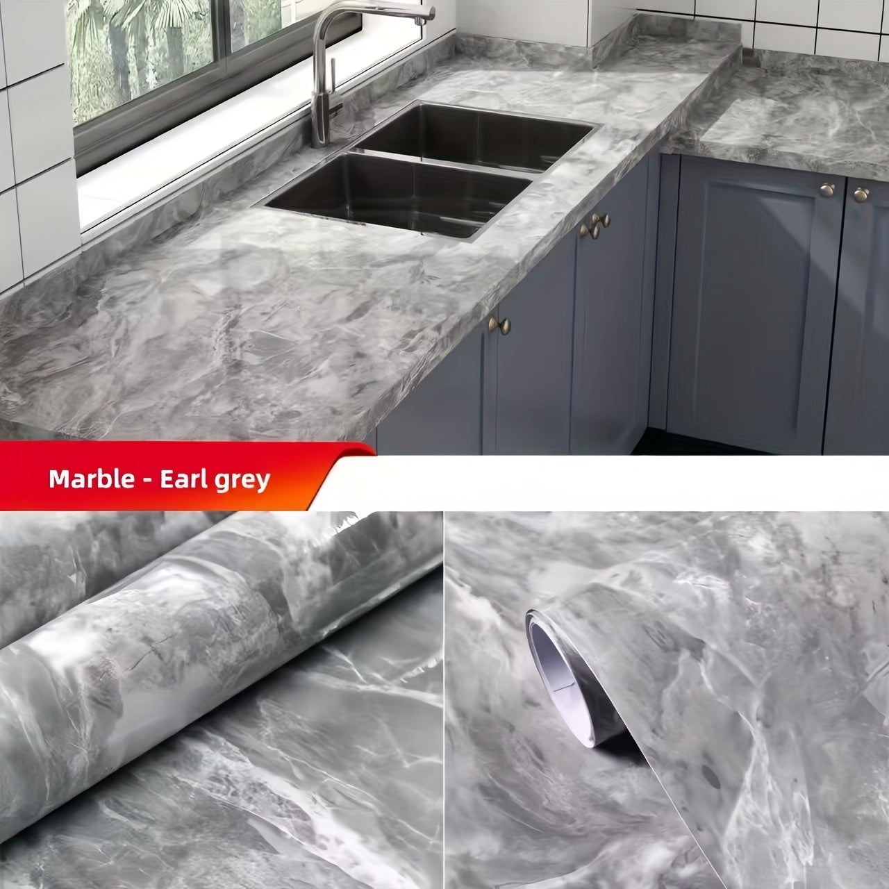 Revêtement de sol adhésif marbre