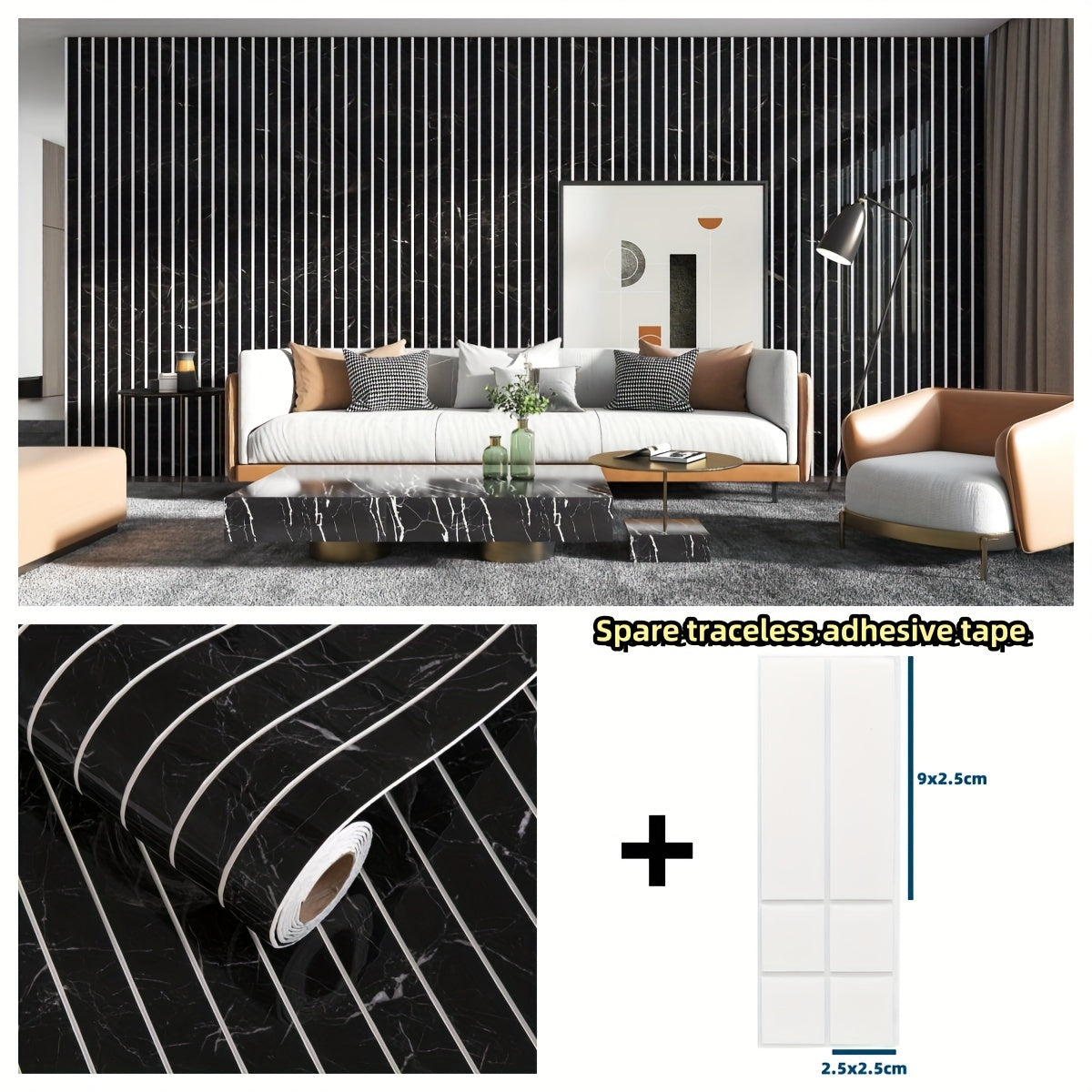 Rouleau Mural Effet Bois