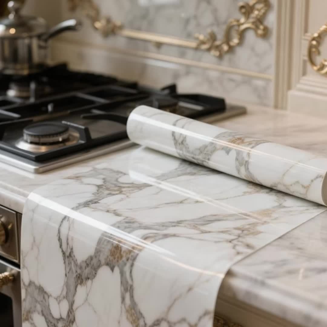 Sticker marbre adhésif premium