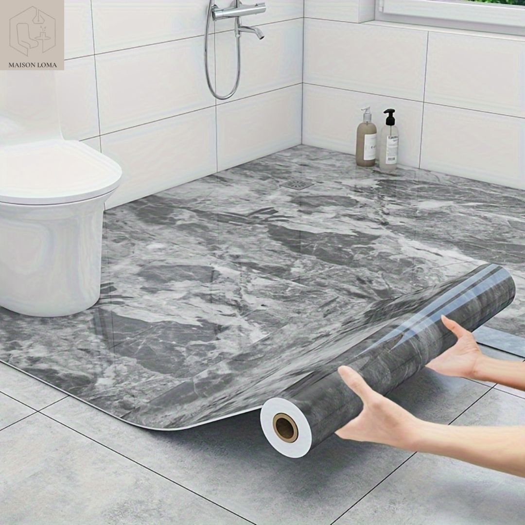 Revêtement de sol adhésif marbre