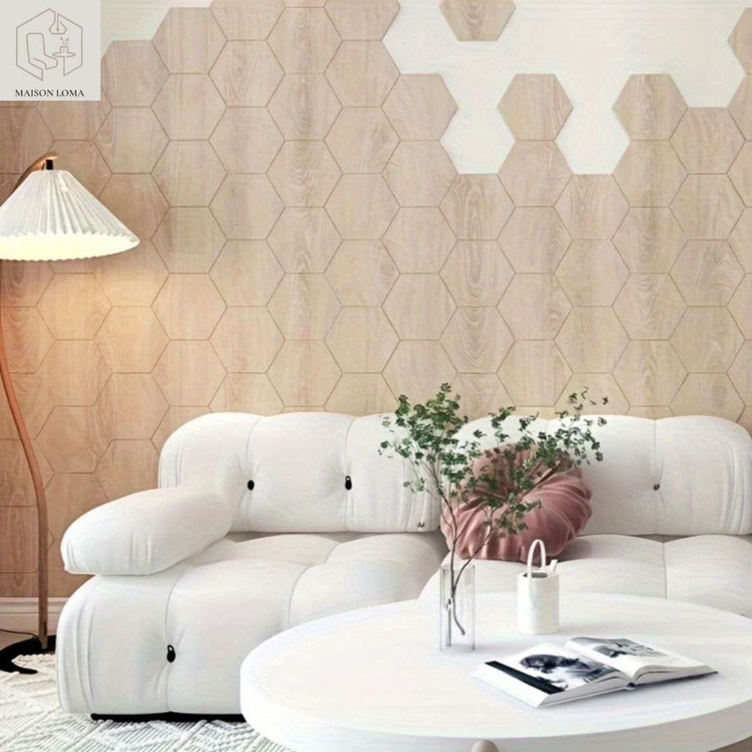 12 carreaux hexagonaux décoratifs