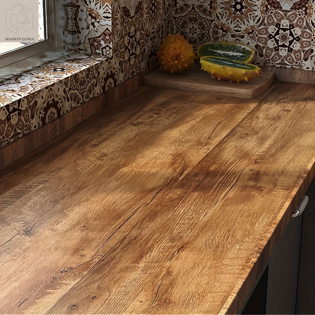 Vinyle auto-adhésif effet bois pour meubles