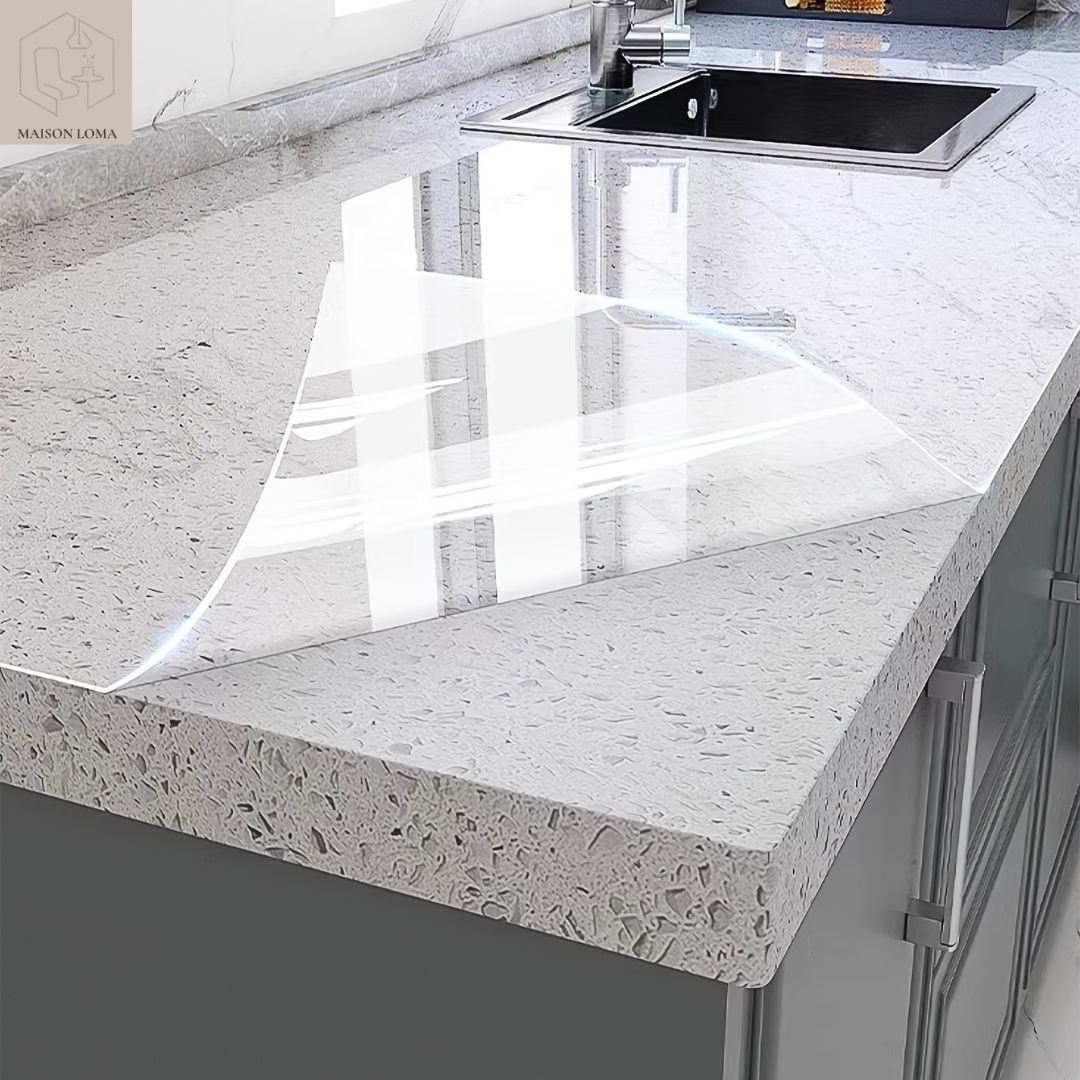 Sticker meuble auto-adhésif vinyle transparent