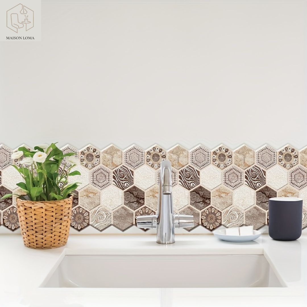 Stickers Muraux Hexagonaux