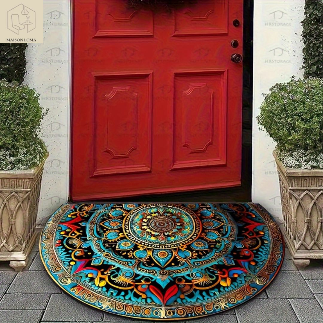 Tapis de Porte Mandala Antidérapant