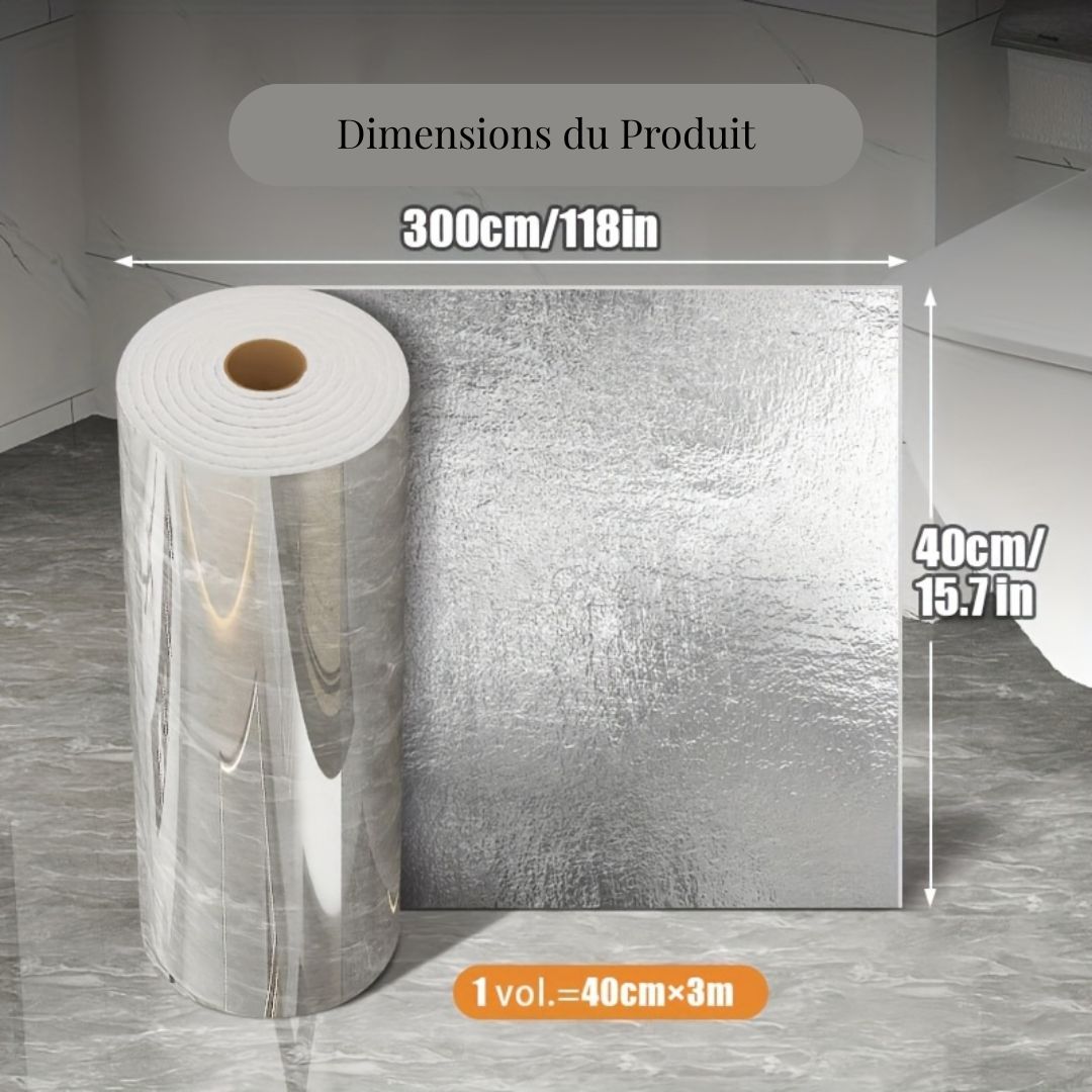 Rouleau adhésif effet marbre blanc – 3 m x 40 cm