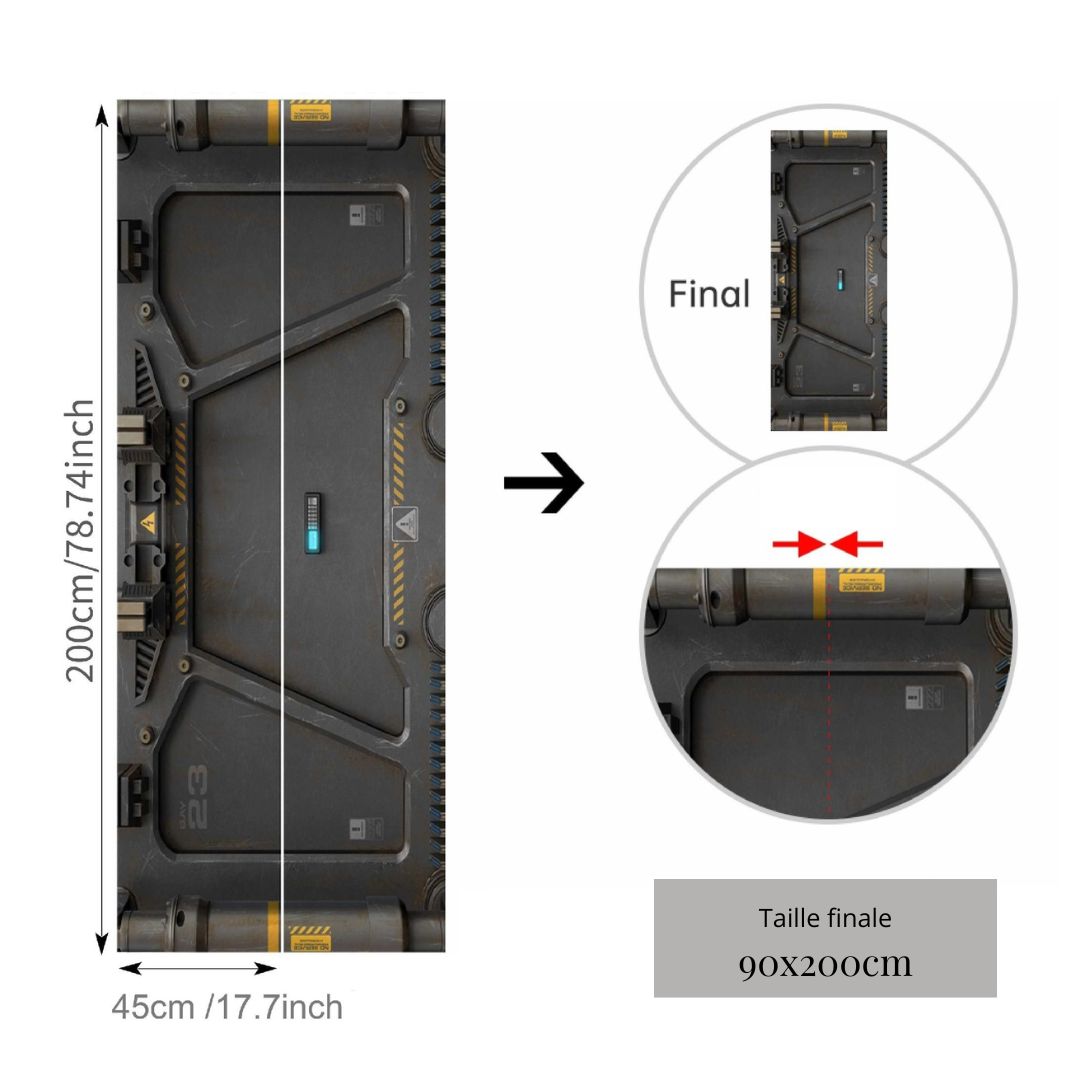 Sticker de Porte Futuriste