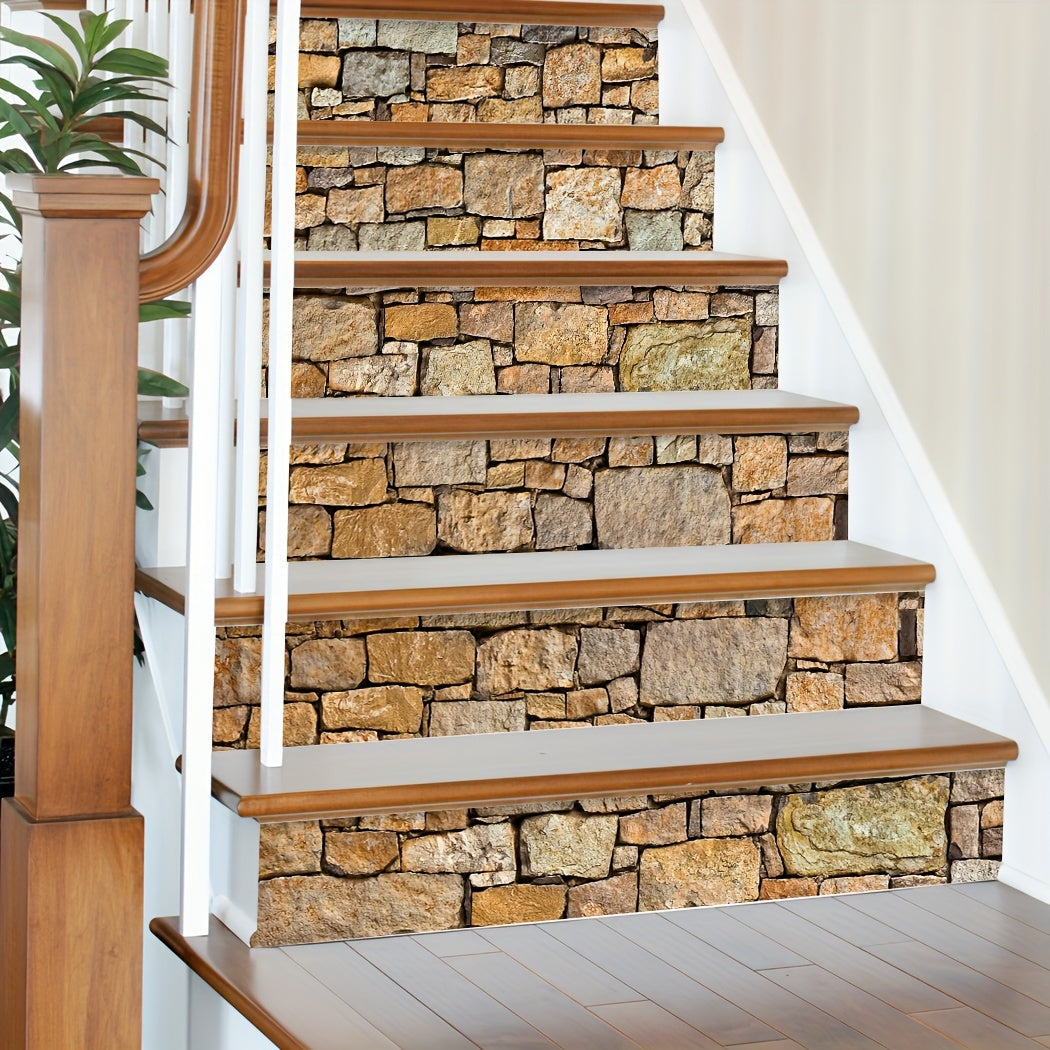 Stickers Escaliers Effet Pierre