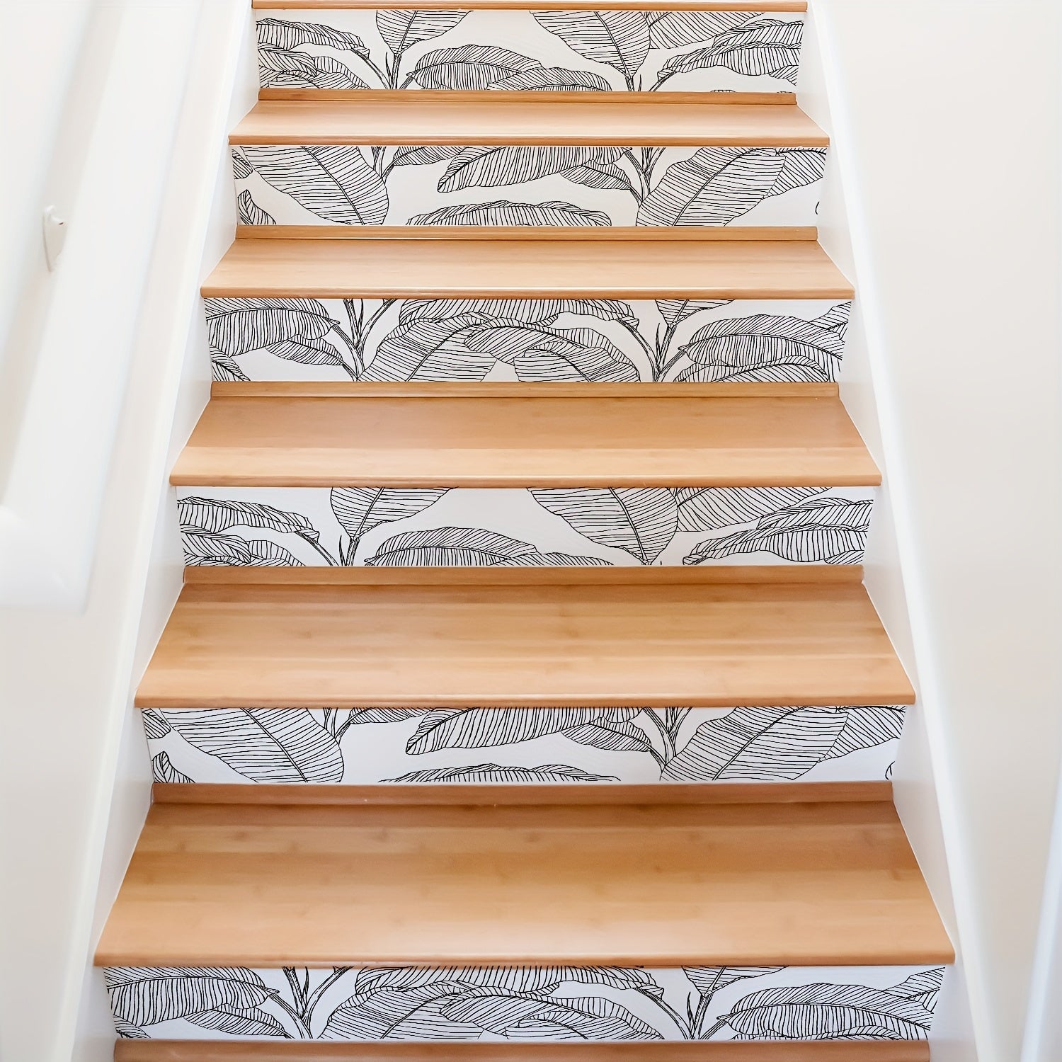 Stickers Escaliers Feuilles de Bananiers