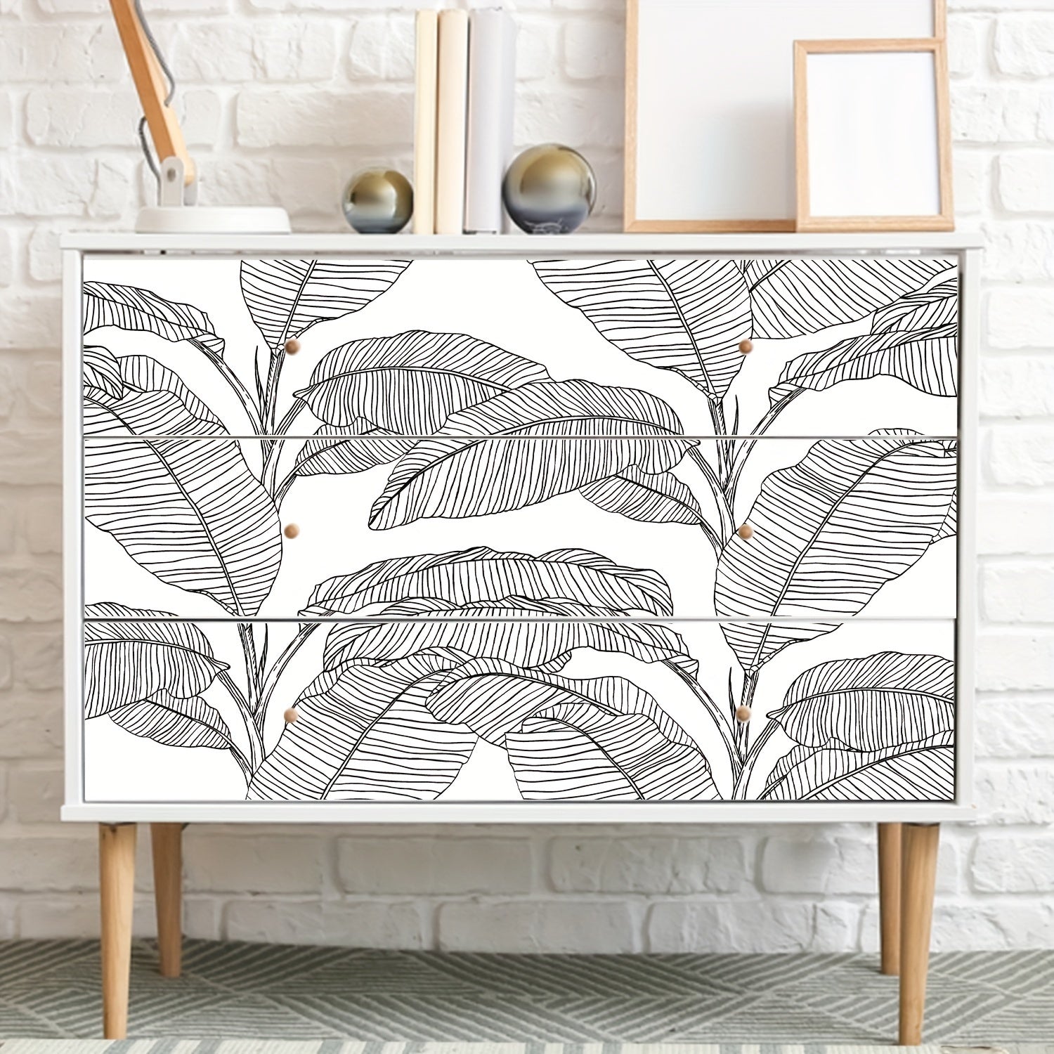 Stickers Escaliers Feuilles de Bananiers