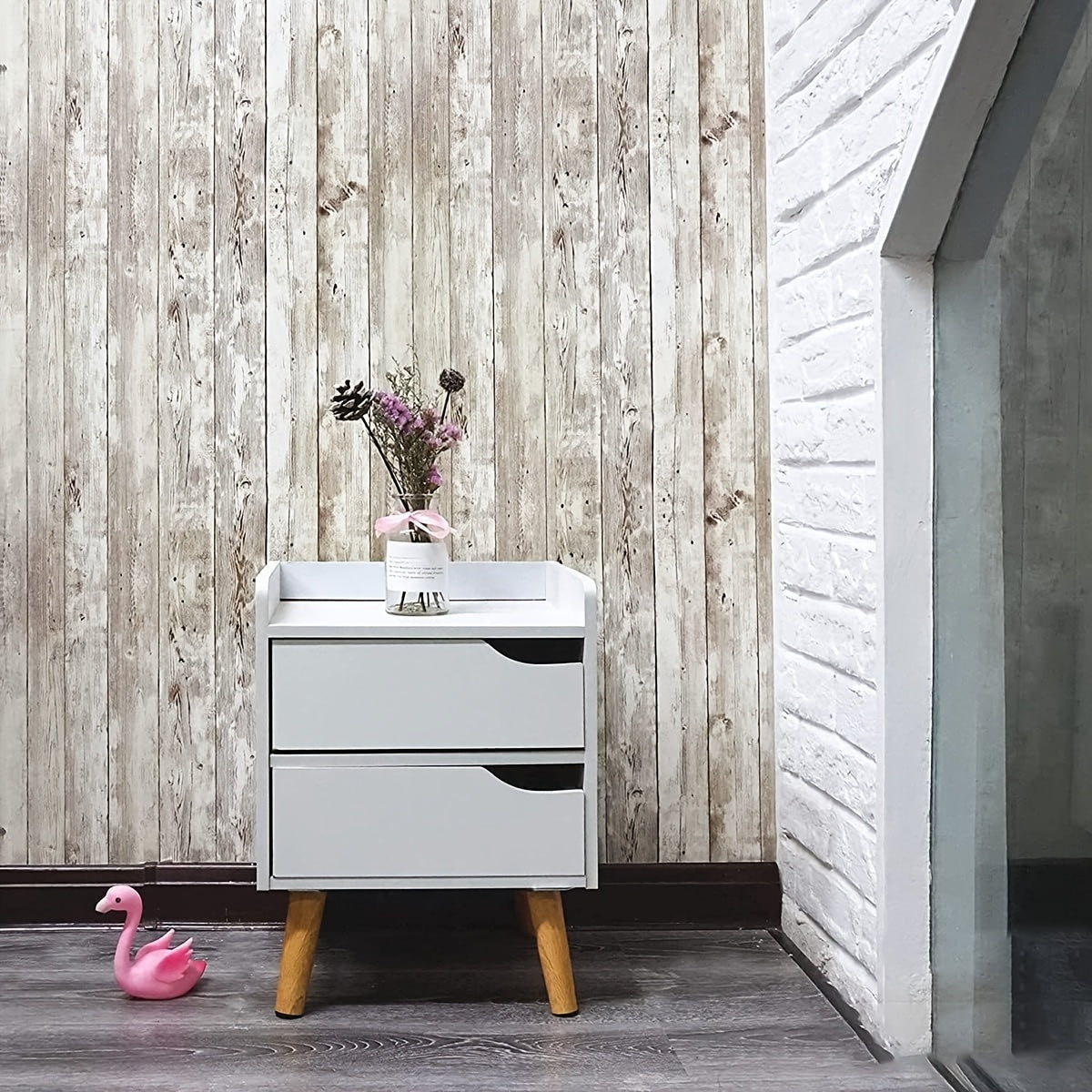 Sticker meuble auto-adhésif effet bois vintage