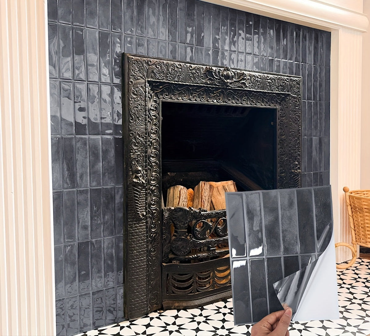 Stickers Muraux 3D Effet Carreaux