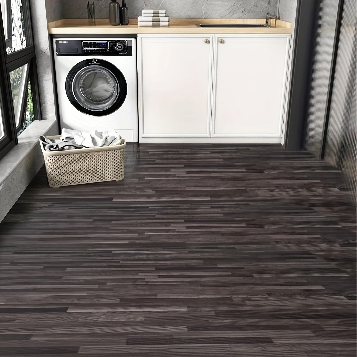 Revêtement de sol parquet adhésif