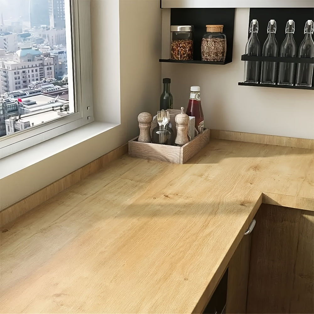 Vinyle auto-adhésif effet bois pour meubles