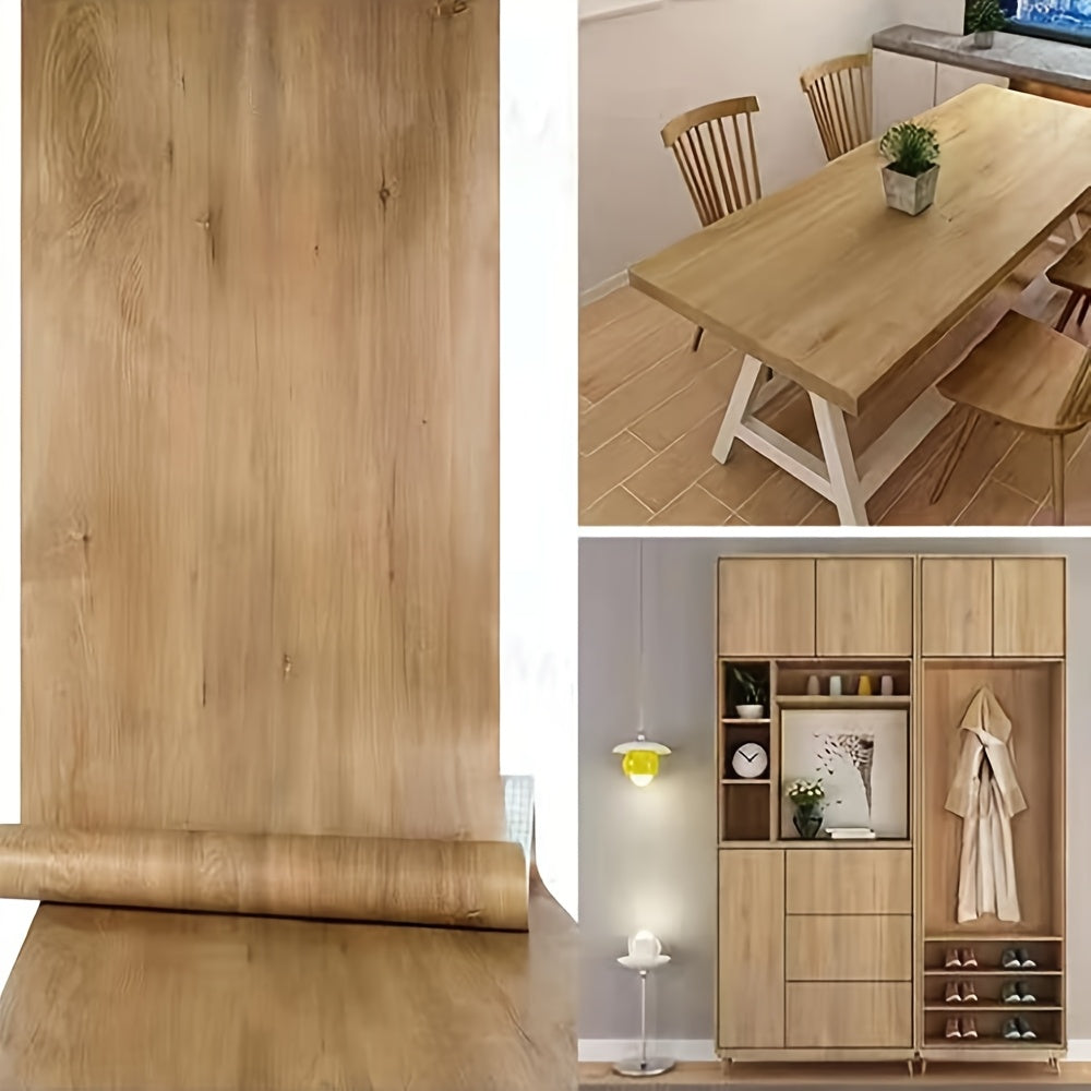 Vinyle auto-adhésif effet bois pour meubles