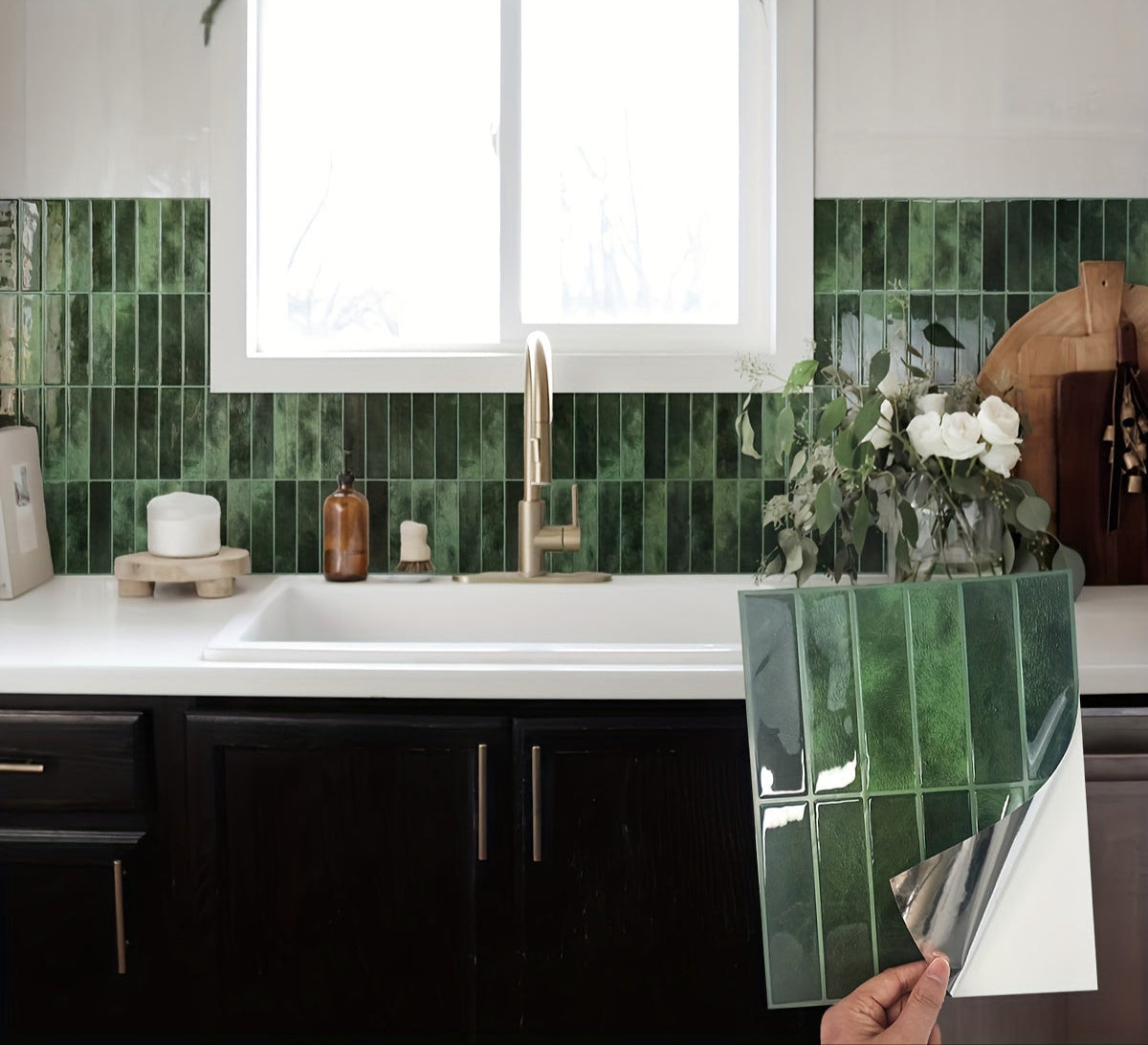 Stickers Muraux 3D Effet Carreaux