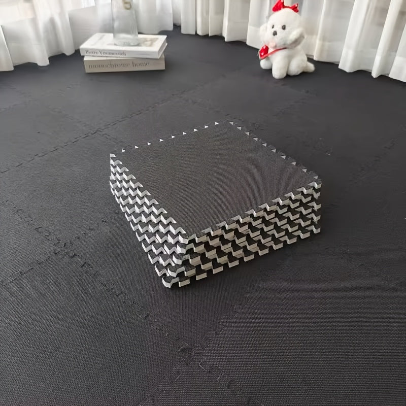 Tapis Mousse Effet Lin – Lot de 20 Dalles