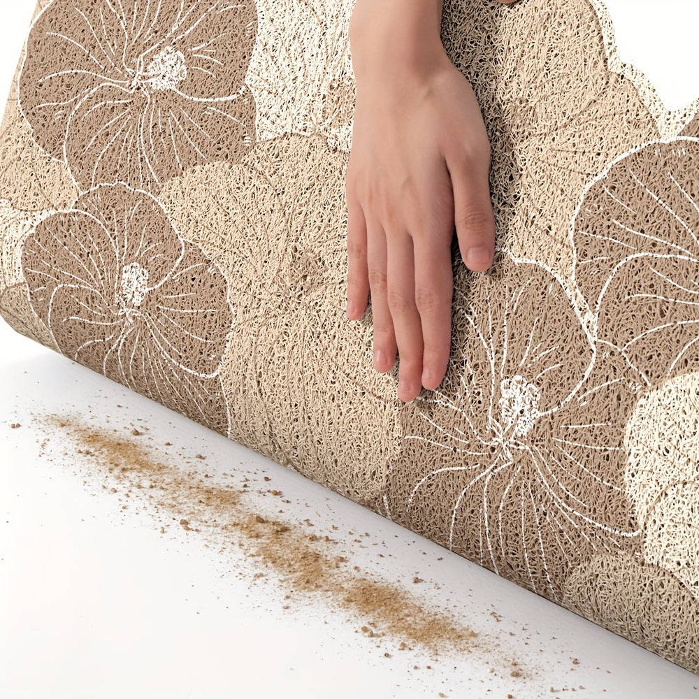 Tapis de Porte Floral Antidérapant