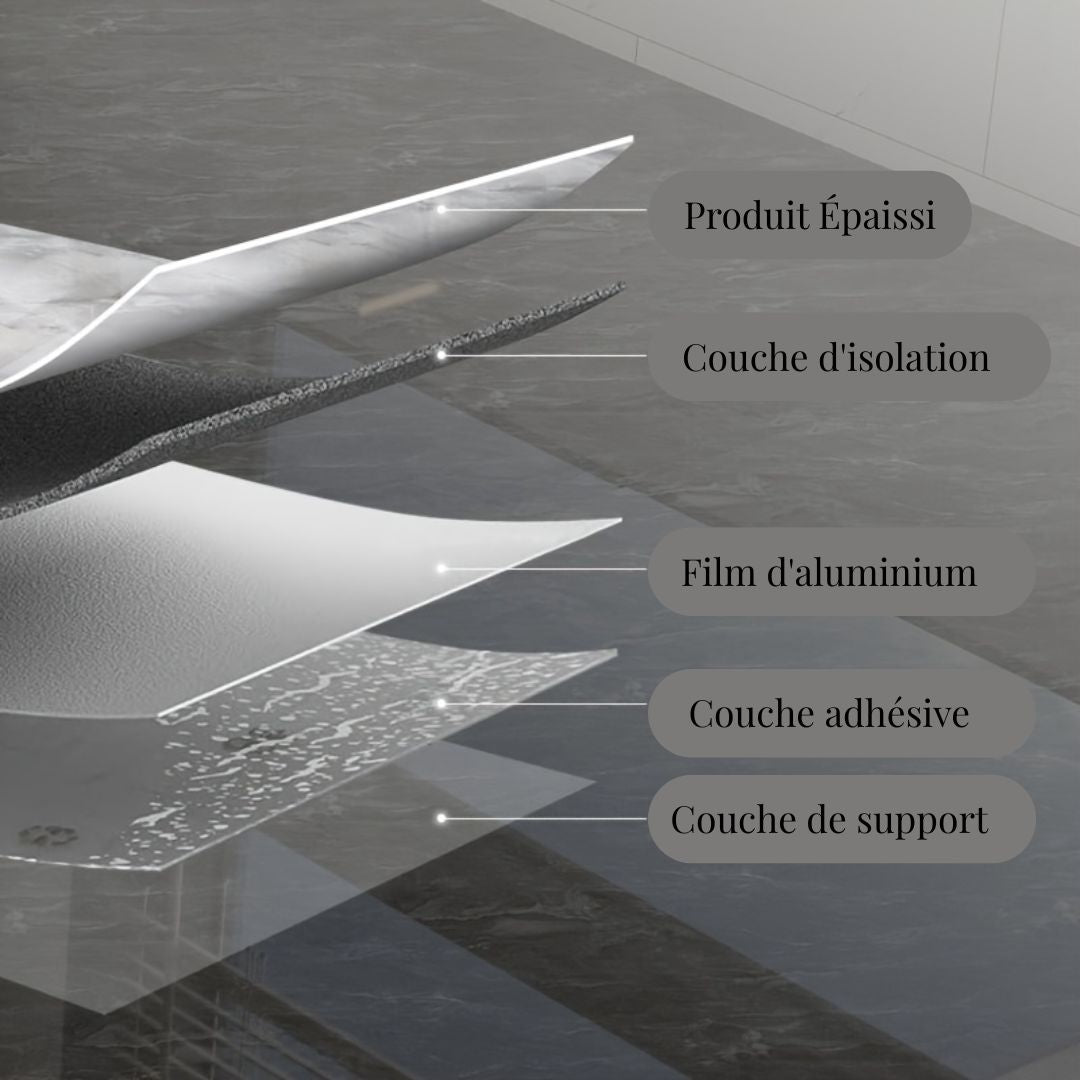 Rouleau adhésif effet marbre blanc – 3 m x 40 cm