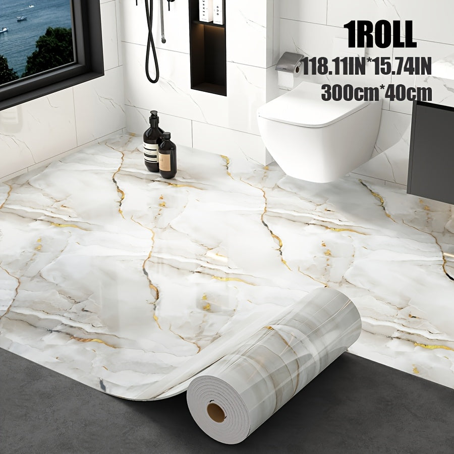 Rouleau adhésif effet marbre blanc – 3 m x 40 cm