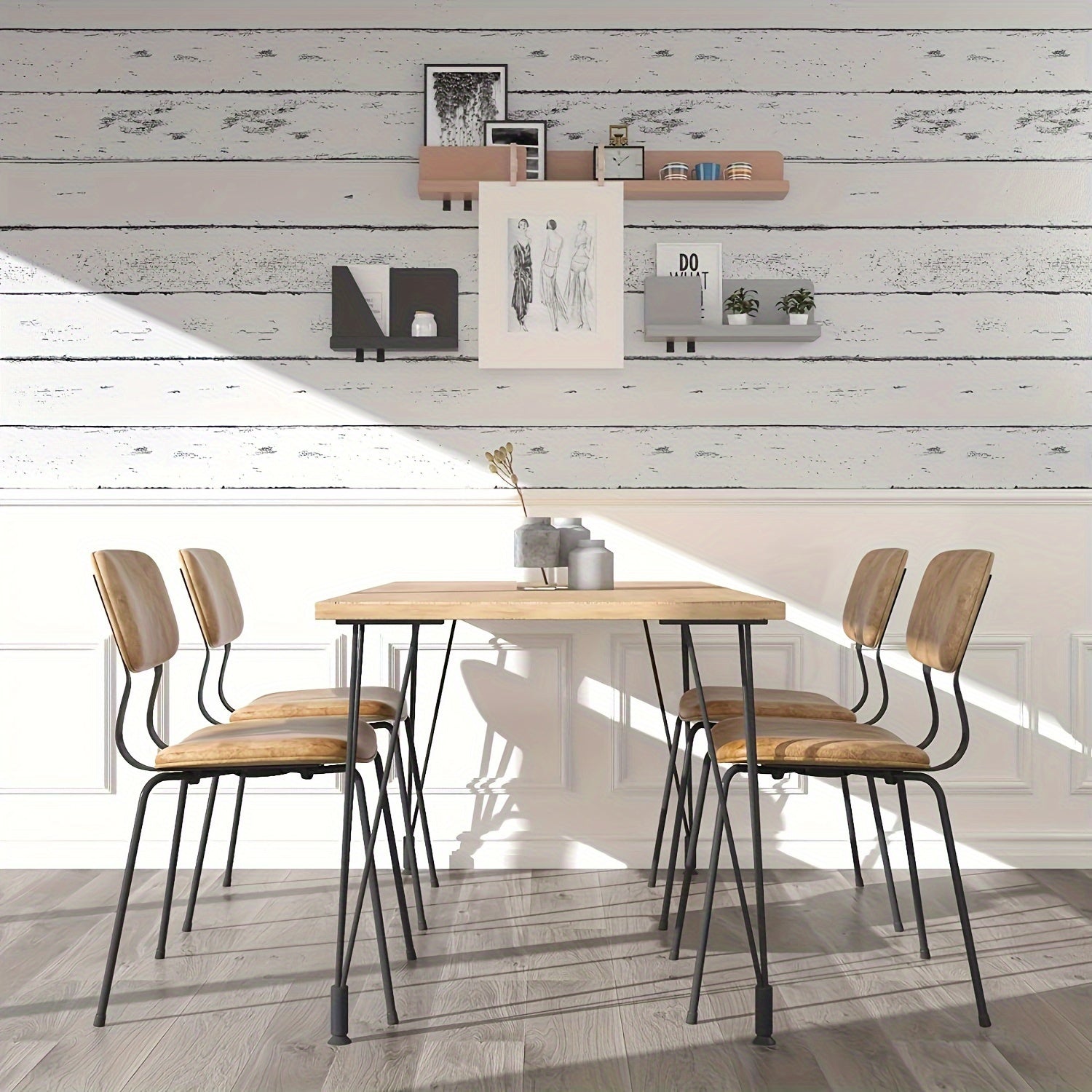 Papier Peint Auto-adhésif Effet Bois