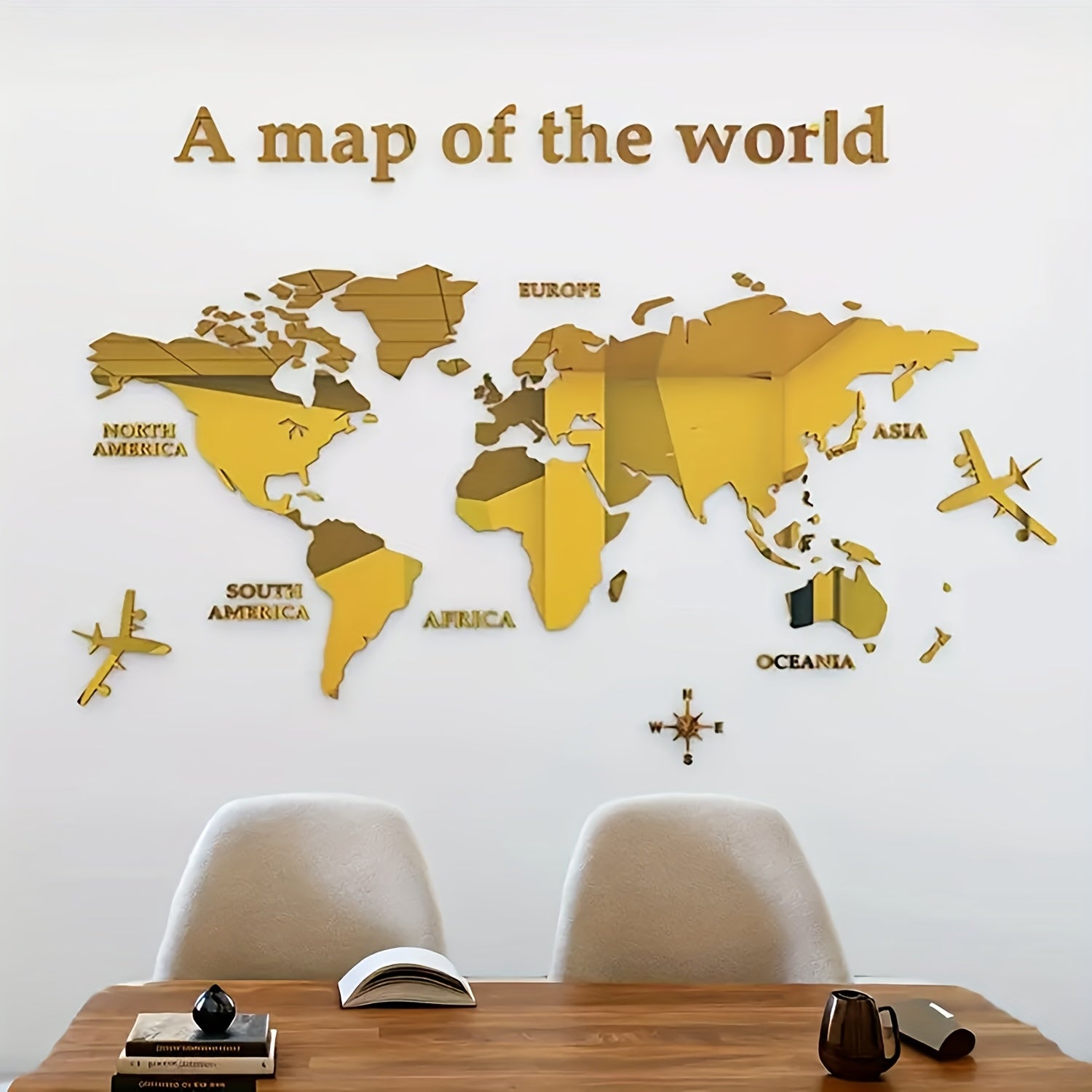 Autocollant Murale Carte du Monde