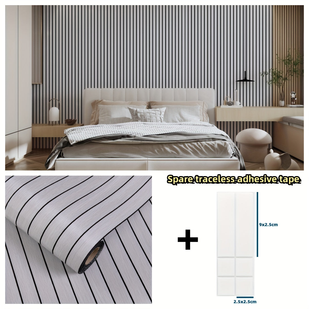 Rouleau Mural Effet Bois