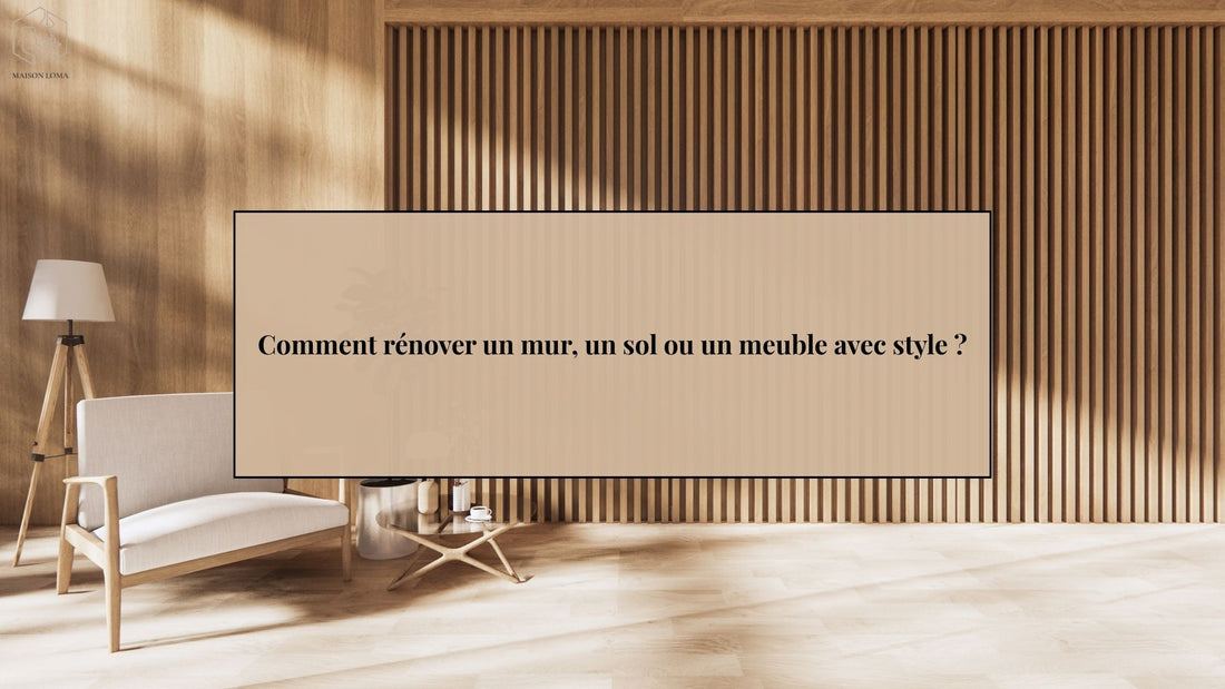 Comment rénover un mur, un sol ou un meuble avec style ?